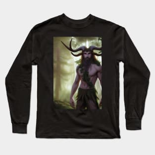 Cernunnos, the horned god Long Sleeve T-Shirt